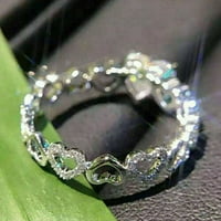 Anvazise prsten osjetljivi od legure rhinestone Exquisite angažman nakit za prsten za srce za svakodnevnu