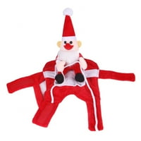 Pas Santa Claus Vožnja božićnom kostimu smiješni kućni ljubimac Cowboy Rider Conners dizajnirao odjeće