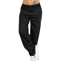 Rinhoo žene joga joggerpants čiste boje labave sportske hlače casual pantalone