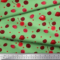 Soimoi pamučna poplin tkanina malina, jagoda i višnje plodovi otisak šivanja šipka