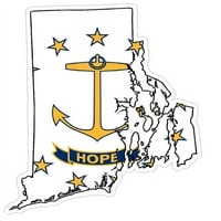 Zastava države Rhode Island Objava vinilnih naljepnica za naljepnice za prodaju prijenosnog prenosnog