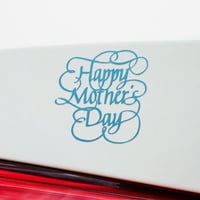 Prozirne naljepnice za naljepnice sretne majke Dan cvjetali kaligrafiju premium vodootporne vinilne