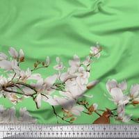 Soimoi zelena pamučna kambrska tkaninska tkanina bijela cvjetna i bulbulska tkanina za ptice od dvorišta