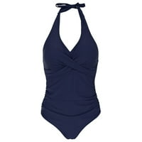 Jedan predvojnji prednjim prednjim prednjim kostima za ženske kupaće kostime cvjetno ispis kupaćih kupanja