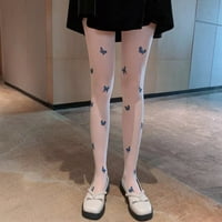 Hlače plavo-leptir čarape Pantyhose šuplje zalihe dno ultra tanke ženske čarape Ispisne tajice