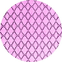 Ahgly Company u zatvorenom okruglom krute ružičaste moderne prostirke, 8 'krug