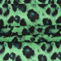Onuone baršunasto svijetlo zelena tkanina životinjska tkanina kože za šivanje tiskane plovne tkanine