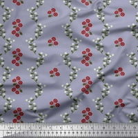 Soimoi Poly Georgette Tkaninski listovi i cvjetni umjetnički otisak Šiveno šivanje tkanine široko