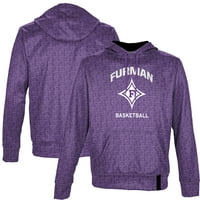Muška pododjeljnica Purple Furman Paladins Basketball Ime Drop Pulover Hoodie