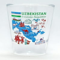 Znamenitosti i ikone Uzbekistan Kularenje Shot Glass