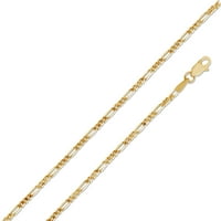 14K žuto zlato Slana ogrlica sa figarom sa sigurnosnim jastoćom kandže od jastoga 22