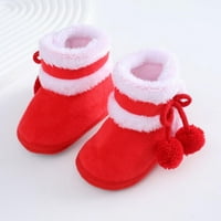Dječji dječaci Djevojke Božićne čizme novorođenče Topli plišani ugodni pamučni zimski čizme Mekane cipele