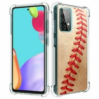 Talozna tanka futrola za telefon kompatibilna za Samsung Galaxy A 5G, baseball zatvaranje zatvaranja, lagana, fleksibilna, meka, SAD