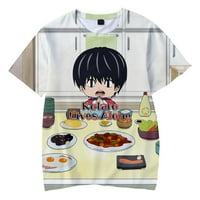 Kotaro živi sami 3D kratkih rukava majica casual pulovera O-izrez muške manga ulična odjeća stilski