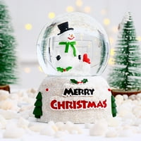 Sretni datumi snijeg globusi Božić sa glazbom Bo Xmas osvijetljeni veliki sjajni sniježni globusi božićni