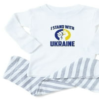 Cafepress - Stojim sa ukrajinom pidžamom - Set toddler dugih rukava