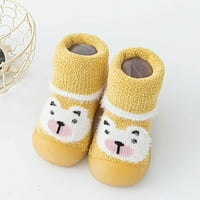 Little Boys Girls Comfort Cipele životinjske crtane čarape cipele Toddler Topline čarape za sprat Ne