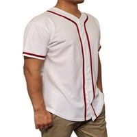 Lappel muški bejzbol gumb donji dresovi na kolutske sportske uniforme veličine do 3xl kratkih rukava atletske sportske majice napravljene u SAD-u