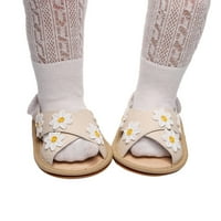 Dječje sandale Djevojke Otvorene cipele za cvijeće prve šetače cipele Summer Toddler Cvjetni ravni sandale