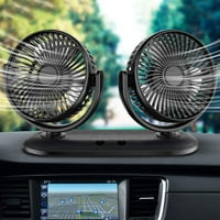 Podesiva prenosiva ventilator automobila dvostruke glave, brzine, snažni vetar, ventilator za hlađenje