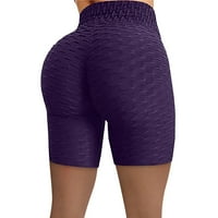 Telisoe joga hlače, pokloni za žene žene naboran visoki struk Hip Stretch Trčanje fitness yoga hlače