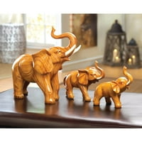 ZINGZ & Quingz 7.4 Smeđi čvrsti sretni slon tablice figurine