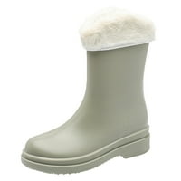 Wiueurtly Womens Cipele Boots Punk Style čizme za snijeg Žene Nelikviraju se odvojive sa pamukom unutar