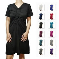 Ženska čvrsta boja u tijesnom sanduku u boji kolektora za višestruku temperaturu Ženska haljina s kratkim