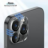 [Pack] Kaljev stakleni objektiv za zaštitni objektiv za iPhone Pro 6,7 9h tvrdoća, ultra HD bistra,