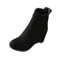 Ženske cipele Wedge Heel Gole Boots kratke čizme za gležnjeve Unutarnje visine Povećajte čizme Zimska