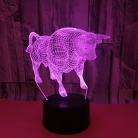 Wekity 3D bil noćna svjetlost USB napajana 7-boja LED svjetlo za dječje poklon ukras za spavaće sobe