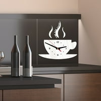 Označi za svjetlo i tajmer 3D sat DIY Akrilni ukrasni oblik naljepnica zidne kafe sat Frier termometri
