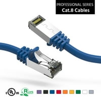 0,5ft Kat. S FTP Ethernet mrežni kabel plavi 26AWG, pakovanje