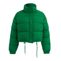 DTIDTPE jakne za žene Zip up hoodie ženske susene i zimske dugih rukava sa zatvaračem za crtanje struka