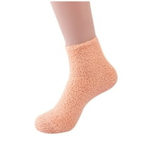 Hinvhai Clearence ženske jesenske i zimske bombonske bombonske ženske čarape srednje cijevi čarape Coral