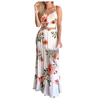 Frostluinai ljetne haljine za žene plus veličina haljina Boho haljina cvjetna suknja od susjetka sa