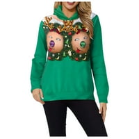 Lroplie ženske dukseve okrugli izrez dugih rukava za žene modna topla ispis bluza pulover Outerwear