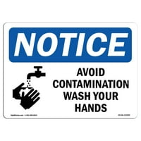 Napomena - napomena Izbjegavajte da zagađenje operite ruke