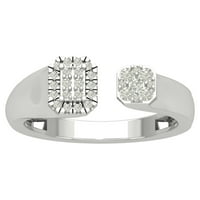 Araiya Sterling Silver Diamond negativan prsten za svemir, veličine 5