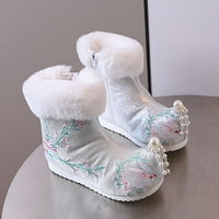 Akiihool Toddler Boots Baby Unise Walking Cipele Side patentni patentni zatvarač mokasini mekana donja
