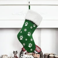 Heiheiup božićna čarapa poklon torba Božićni ukras kućni ljubimac božićni poklon dječji božićni privjesak