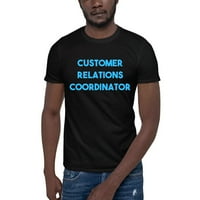 Plavi odnosi s klijentima koordinatorka kratkih rukava pamučna majica po nedefiniranim poklonima