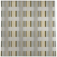 Bauhaus Stripe senf i siva tepih na dizajnu Kavka