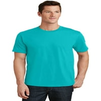 Port & Co Odrasli muške muškarce Plavni kratki rukovi majica svijetli aqua veliki