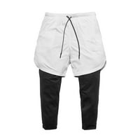 Simplmasygeni Muškarci Ležerne hlače Pantalone Trendy Cargo Dvostruki sloj 2-u-vanjski sportovi i fitnes