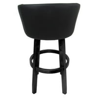 Okretni brojač drveni bar stolica 26 Joey - Vivian - crna lava - siva