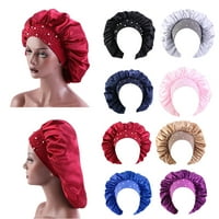 Satenski kapa za spavanje Žene kose poklopca elastične trake Noćni šešir Gubitak kose za glavu uvala