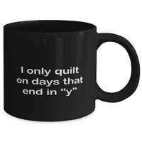 Šalica za prezime - quilting šalica za kafu - samo prekrivač - quilting šolja za kavu crne 11oz