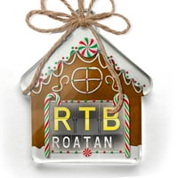 Ornament tiskao je jedan naiden RTB kôd aerodroma za Roatan Christmas Neonblond