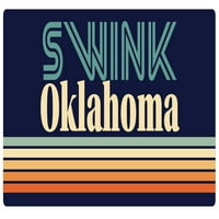 Swink Oklahoma Vinil naljepnica za naljepnice Retro dizajn